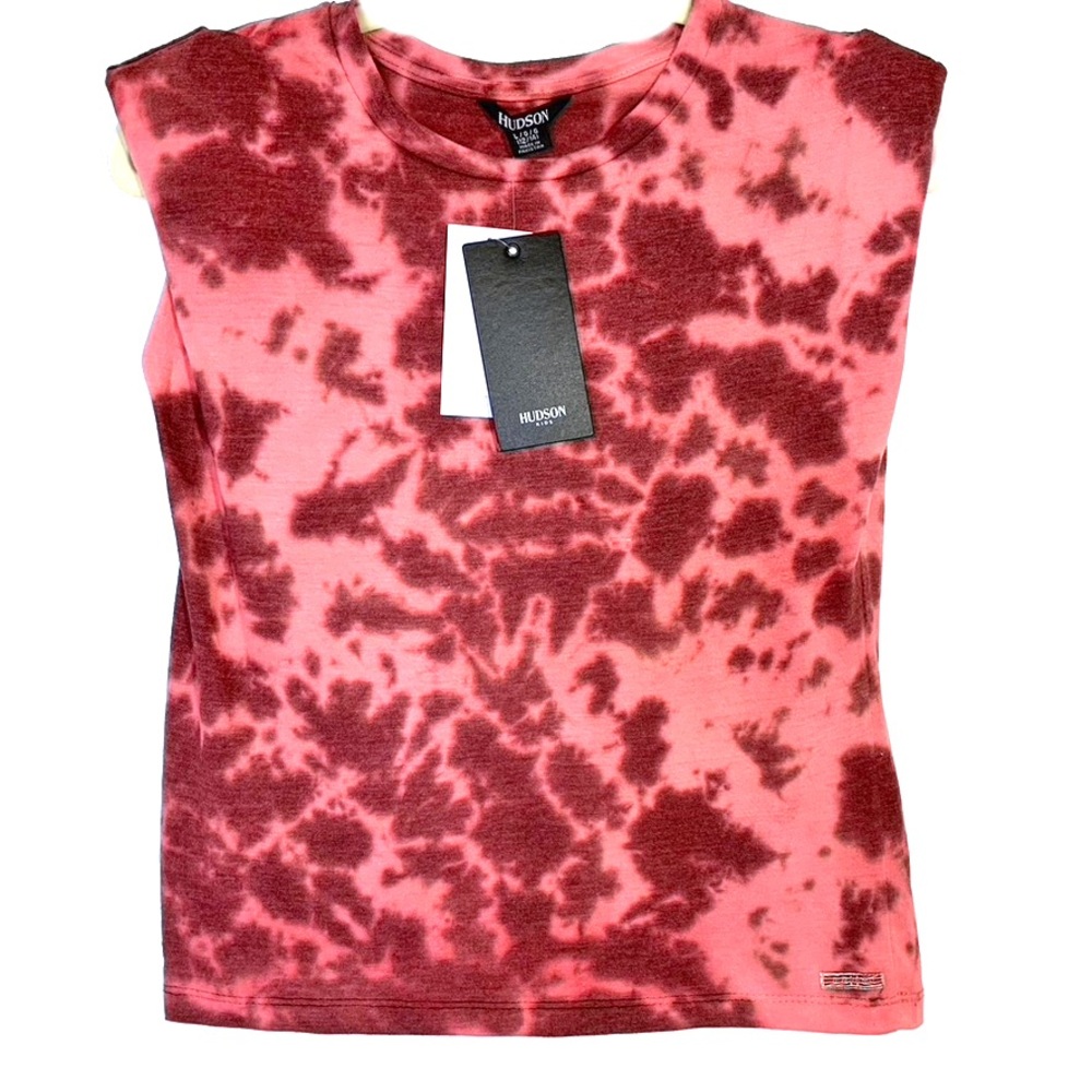 Hudson Jeans Kids Red Tie-Dye Tee